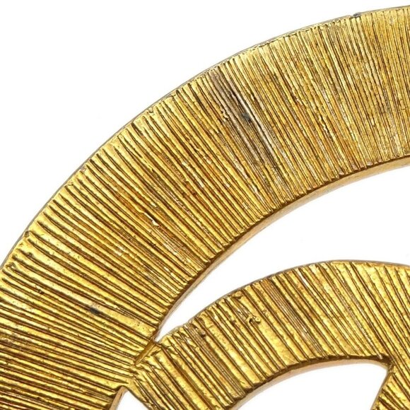 Chanel Dangle Hoop Earrings Clip-On Gold 27 18956 - Picture 2 of 5